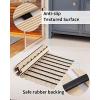 imagePADOOR ShowerMat Non Slip Heavy Duty BathtubMat Curlable Quick Drain Sturdy Bath Tub Mat Without Suction Cups for Indoor Outdoor Use 17x26 Inch GreyBeige