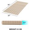 imagePADOOR ShowerMat Non Slip Heavy Duty BathtubMat Curlable Quick Drain Sturdy Bath Tub Mat Without Suction Cups for Indoor Outdoor Use 17x26 Inch GreyBeige