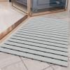 imagePADOOR ShowerMat Non Slip Heavy Duty BathtubMat Curlable Quick Drain Sturdy Bath Tub Mat Without Suction Cups for Indoor Outdoor Use 17x26 Inch GreyGrey