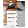 imagePADOOR StairTreads Non Slip Reusable StairRunners for Wooden Steps 15PCS Adhesive Backing Carpet Stair Treads for Kids and Dogs 30quotX8quot Grey