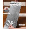 imagePADOOR StairTreads Non Slip Reusable StairRunners for Wooden Steps 15PCS Adhesive Backing Carpet Stair Treads for Kids and Dogs 30quotX8quot Grey