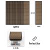 imagePADOOR StairTreads for Wooden Steps Indoor NonSlip Rubber CarpetStair treads 15PCS StairRunners for Wooden Steps 8quotx30quot Black