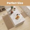 imagePADOOR Waffle KitchenRugs Sets of 2 Kitchen Rugs Non Slip Washable Absorbent KitchenMats for Floor Comfort Kitchen Runner Rugs for in Front of Sink Hallway LaundryBeige 20quotx47quot20quotx32quotBeige