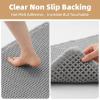 imagePADOOR Waffle KitchenRugs Sets of 2 Kitchen Rugs Non Slip Washable Absorbent KitchenMats for Floor Comfort Kitchen Runner Rugs for in Front of Sink Hallway LaundryBeige 20quotx47quot20quotx32quotGrey