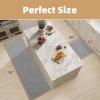 imagePADOOR Waffle KitchenRugs Sets of 2 Kitchen Rugs Non Slip Washable Absorbent KitchenMats for Floor Comfort Kitchen Runner Rugs for in Front of Sink Hallway LaundryBeige 20quotx47quot20quotx32quotGrey