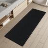 imagePADOOR Checkered Bath Mat Super Absorbent Non Slip Bath Mats for Bathroom Floor 3D Two Tone Woven Bathroom Mat with Tassels Machine Washable Bathroom Rugs Beside Tub 17quot x 24quot Darkgrey ampamp CreamBlack