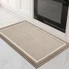 imagePADOOR KitchenMats for Floor 100 Polypropylene Kitchen Rugs Non Slip Washable Durable Dirt Resist TPR Backed Kitchen Floor Mat 20quotx32quot Beige