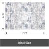 image5 x 7 Area Rugs for Living RoomNon Slip Area Rug Machine Washable Rug Carpet Ultra Soft Shaggy Fluffy Rug Abstract Modern Rug for Bedroom Playroom Dining Room Office Under Bed Table