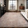 image5x7 Area Rugs for Living Room Modern Abstract Rug for Bedroom Contemporary Machine Washable Rug Large Stain Resistant Carpet for Dining Room Playroom Home Office Pet ampamp Kids FriendlyRed