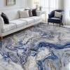 image5x7 Area Rugs for Living Room Modern Abstract Rug for Bedroom Contemporary Machine Washable Rug Large Stain Resistant Carpet for Dining Room Playroom Home Office Pet ampamp Kids FriendlyBlue