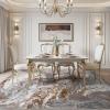 image5x7 Area Rugs for Living Room Modern Abstract Rug for Bedroom Contemporary Machine Washable Rug Large Stain Resistant Carpet for Dining Room Playroom Home Office Pet ampamp Kids FriendlyGold