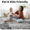 image5x7 Area Rugs for Living Room Modern Abstract Rug for Bedroom Contemporary Machine Washable Rug Large Stain Resistant Carpet for Dining Room Playroom Home Office Pet ampamp Kids FriendlyGrey  Black