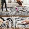 image5x7 Area Rugs for Living Room Modern Abstract Rug for Bedroom Contemporary Machine Washable Rug Large Stain Resistant Carpet for Dining Room Playroom Home Office Pet ampamp Kids FriendlyBlack