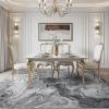 image5x7 Area Rugs for Living Room Modern Abstract Rug for Bedroom Contemporary Machine Washable Rug Large Stain Resistant Carpet for Dining Room Playroom Home Office Pet ampamp Kids FriendlyGrey  Black