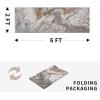 image5x7 Area Rugs for Living Room Modern Abstract Rug for Bedroom Contemporary Machine Washable Rug Large Stain Resistant Carpet for Dining Room Playroom Home Office Pet ampamp Kids FriendlyGold