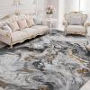 image5x7 Area Rugs for Living Room Modern Abstract Rug for Bedroom Contemporary Machine Washable Rug Large Stain Resistant Carpet for Dining Room Playroom Home Office Pet ampamp Kids FriendlyBlack