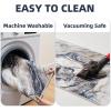 image5x7 Area Rugs for Living Room Modern Abstract Rug for Bedroom Contemporary Machine Washable Rug Large Stain Resistant Carpet for Dining Room Playroom Home Office Pet ampamp Kids FriendlyBlue