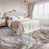 image5x7 Area Rugs for Living Room Modern Abstract Rug for Bedroom Contemporary Machine Washable Rug Large Stain Resistant Carpet for Dining Room Playroom Home Office Pet ampamp Kids FriendlyGold
