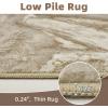 image5x7 Area Rugs for Living Room Modern Abstract Rug for Bedroom Contemporary Machine Washable Rug Large Stain Resistant Carpet for Dining Room Playroom Home Office Pet ampamp Kids FriendlyBeige