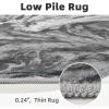 image5x7 Area Rugs for Living Room Modern Abstract Rug for Bedroom Contemporary Machine Washable Rug Large Stain Resistant Carpet for Dining Room Playroom Home Office Pet ampamp Kids FriendlyGrey  Black