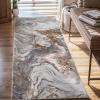 image5x7 Area Rugs for Living Room Modern Abstract Rug for Bedroom Contemporary Machine Washable Rug Large Stain Resistant Carpet for Dining Room Playroom Home Office Pet ampamp Kids FriendlyGold