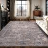 image5x7 Area Rugs for Living Room Modern Abstract Rug for Bedroom Contemporary Machine Washable Rug Large Stain Resistant Carpet for Dining Room Playroom Home Office Pet ampamp Kids FriendlyVintage Grey