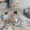 image5x7 Area Rugs for Living Room Modern Abstract Rug for Bedroom Contemporary Machine Washable Rug Large Stain Resistant Carpet for Dining Room Playroom Home Office Pet ampamp Kids FriendlyGrey