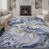 image5x7 Area Rugs for Living Room Modern Abstract Rug for Bedroom Contemporary Machine Washable Rug Large Stain Resistant Carpet for Dining Room Playroom Home Office Pet ampamp Kids FriendlyBlue
