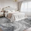 image5x7 Area Rugs for Living Room Modern Abstract Rug for Bedroom Contemporary Machine Washable Rug Large Stain Resistant Carpet for Dining Room Playroom Home Office Pet ampamp Kids FriendlyGrey  Black