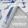 image8x10 Area Rugs for Living RoomNon Slip Machine Washable Rug Modern Moroccan Boho Rug Super Soft Indoor Carpet Large Area Rug for Bedroom Dining Room Office Playroom Blue