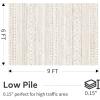 image8x10 Neutral Boho Area Rug for Living Room Bedroom ampamp Dining  Soft Washable Indoor BrownBrown