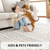 image8x10 Neutral Boho Area Rug for Living Room Bedroom ampamp Dining  Soft Washable Indoor BrownBrown
