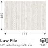 image8x10 Neutral Boho Area Rug for Living Room Bedroom ampamp Dining  Soft Washable Indoor BrownBrown