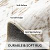 image8x10 Neutral Boho Area Rug for Living Room Bedroom ampamp Dining  Soft Washable Indoor BrownBrown