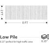 image8x10 Neutral Boho Area Rug for Living Room Bedroom ampamp Dining  Soft Washable Indoor BrownGrey