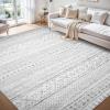image8x10 Neutral Boho Area Rug for Living Room Bedroom ampamp Dining  Soft Washable Indoor BrownGrey