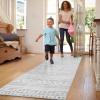image8x10 Neutral Boho Area Rug for Living Room Bedroom ampamp Dining  Soft Washable Indoor BrownGrey