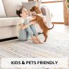 image8x10 Neutral Boho Area Rug for Living Room Bedroom ampamp Dining  Soft Washable Indoor BrownMulticolor