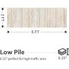 image8x10 Neutral Boho Area Rug for Living Room Bedroom ampamp Dining  Soft Washable Indoor BrownMulticolor