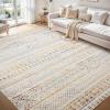 image8x10 Neutral Boho Area Rug for Living Room Bedroom ampamp Dining  Soft Washable Indoor BrownMulticolor