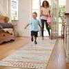 image8x10 Neutral Boho Area Rug for Living Room Bedroom ampamp Dining  Soft Washable Indoor BrownMulticolor