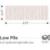 image8x10 Neutral Boho Area Rug for Living Room Bedroom ampamp Dining  Soft Washable Indoor BrownPink