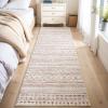 image8x10 Neutral Boho Area Rug for Living Room Bedroom ampamp Dining  Soft Washable Indoor BrownPink