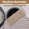 imageCheckered Bath Mat Runner Super Absorbent Non Slip Bathroom Runner Rug Modern Woven Washable Runners for Hallways Entryway Bedroom Laundry Room Kitchen Under Sink 2 x 4Brown