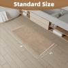 imageCheckered Bath Mat Runner Super Absorbent Non Slip Bathroom Runner Rug Modern Woven Washable Runners for Hallways Entryway Bedroom Laundry Room Kitchen Under Sink 2 x 4Brown  Cream