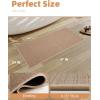 imagePADOOR NonSlip Bath Mat With RubberBacking Braided Absorbent Machine Washable Thin Rug for Bathroom Floor Quick Dry Fits Under Door 17x24 BeigeBeige