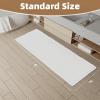 imagePADOORBath MatAbsorbent Rubber Backing Bathroom Mats Rug Quick Dry Thin Bathroom Rugs Fit Under DoorNon Slip Washable Bath Mats for BathroomBath Rug in Front of Sink 20quotx32quot GreyWhite