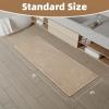 imagePADOORBath MatAbsorbent Rubber Backing Bathroom Mats Rug Quick Dry Thin Bathroom Rugs Fit Under DoorNon Slip Washable Bath Mats for BathroomBath Rug in Front of Sink 20quotx32quot GreyBrown