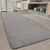 imagePADOORBath MatSuper Absorbent Chenille Bathroom MatsRubber Backed Bath Mats for Bathroom Non Slip Machine Washable Bathroom Rugs Front of BathtubShower RoomSink1728 DarkgreyampampBlackGreybeige