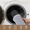 imagePADOORBath MatSuper Absorbent Chenille Bathroom MatsRubber Backed Bath Mats for Bathroom Non Slip Machine Washable Bathroom Rugs Front of BathtubShower RoomSink1728 DarkgreyampampBlackDarkgreyblack